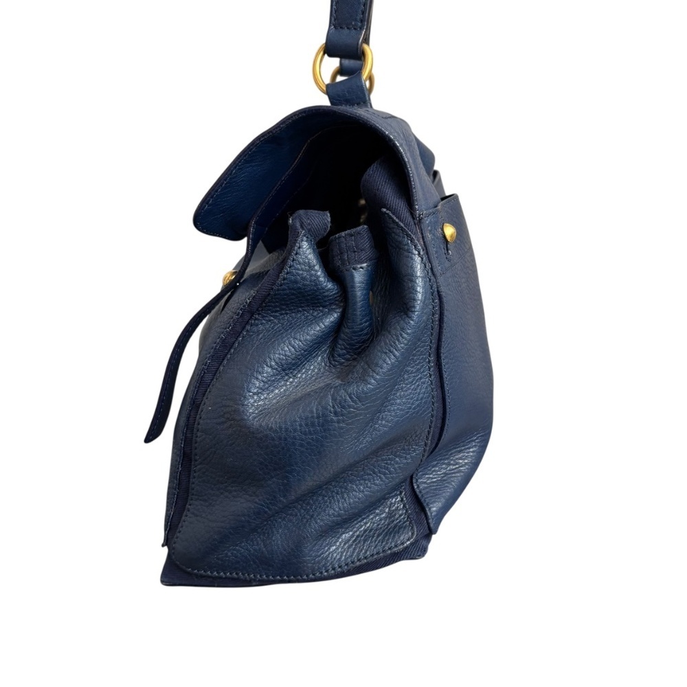 YSL Yves Saint Laurent authentic vintage blue leather “muse” bag Italy - Picture 4 of 14